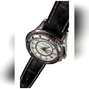 ECCLISSI 925 Sterling SILVET & Leather Watch Model Number 23580